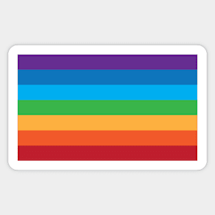 Pretty Simple Rainbow Pattern Sticker